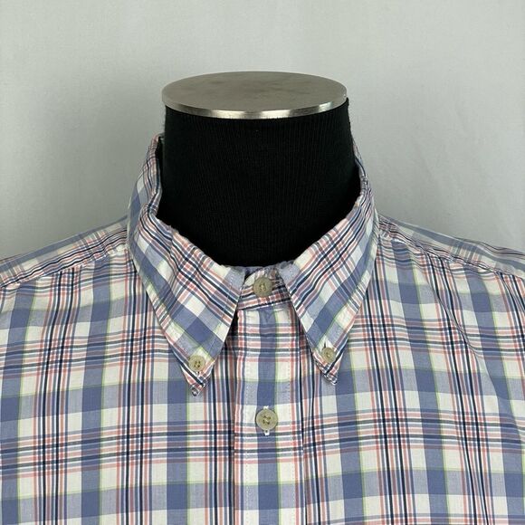 Pendleton 100% Cotton Blue Plaid Casual Button Front Shirt - Men’s XL - Picture 5 of 6